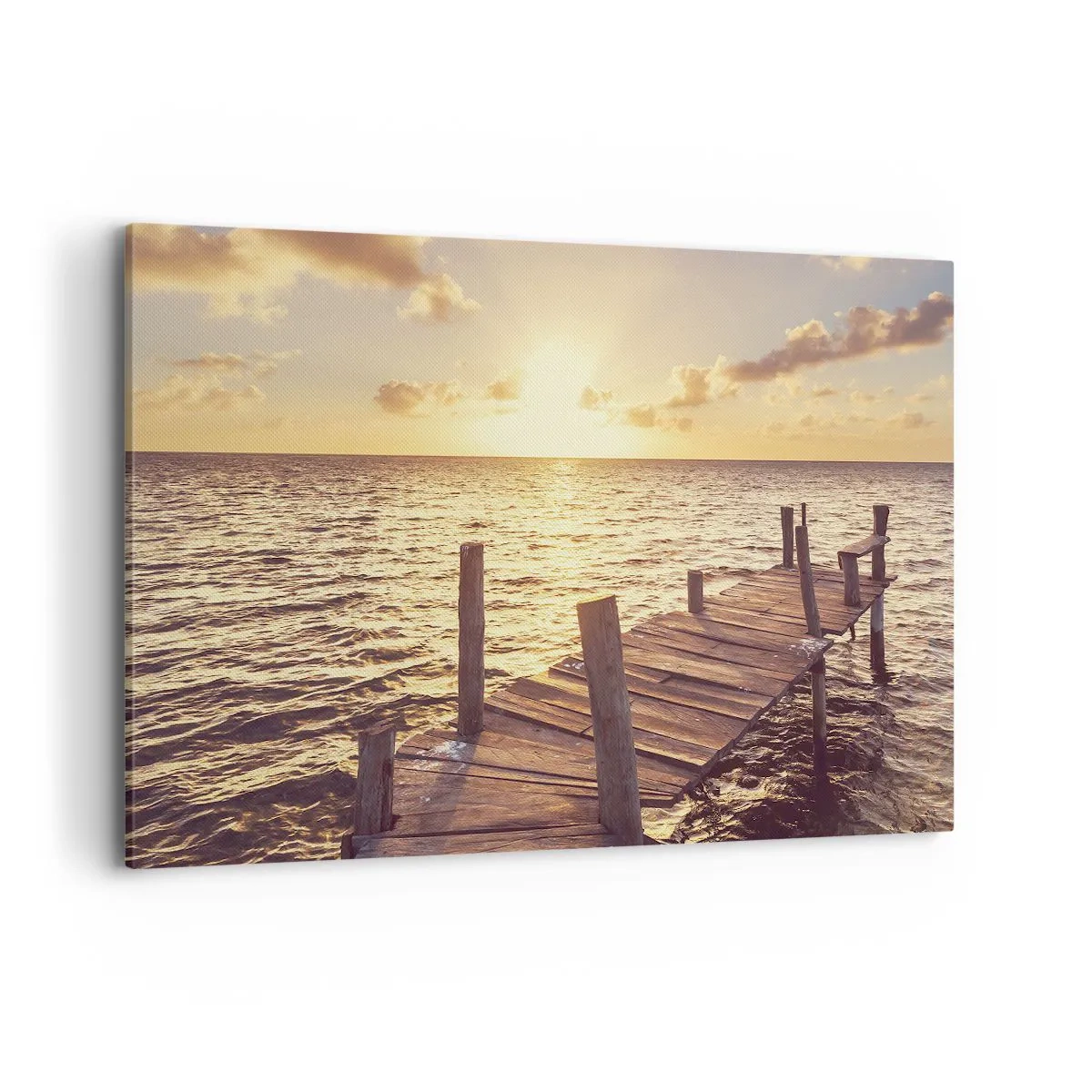 Tablou pe pânză - Tărâmul de aur al blândeții - 120x80 cm