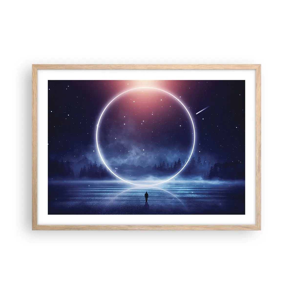 Poster în ramă de stejar deschis - Ei sunt deja aici... - 70x50 cm