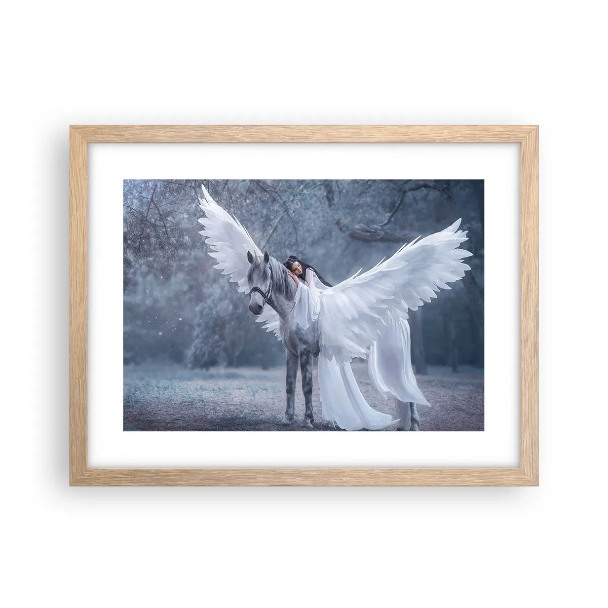 Poster în ramă de stejar deschis - Moment inspirat - 40x30 cm