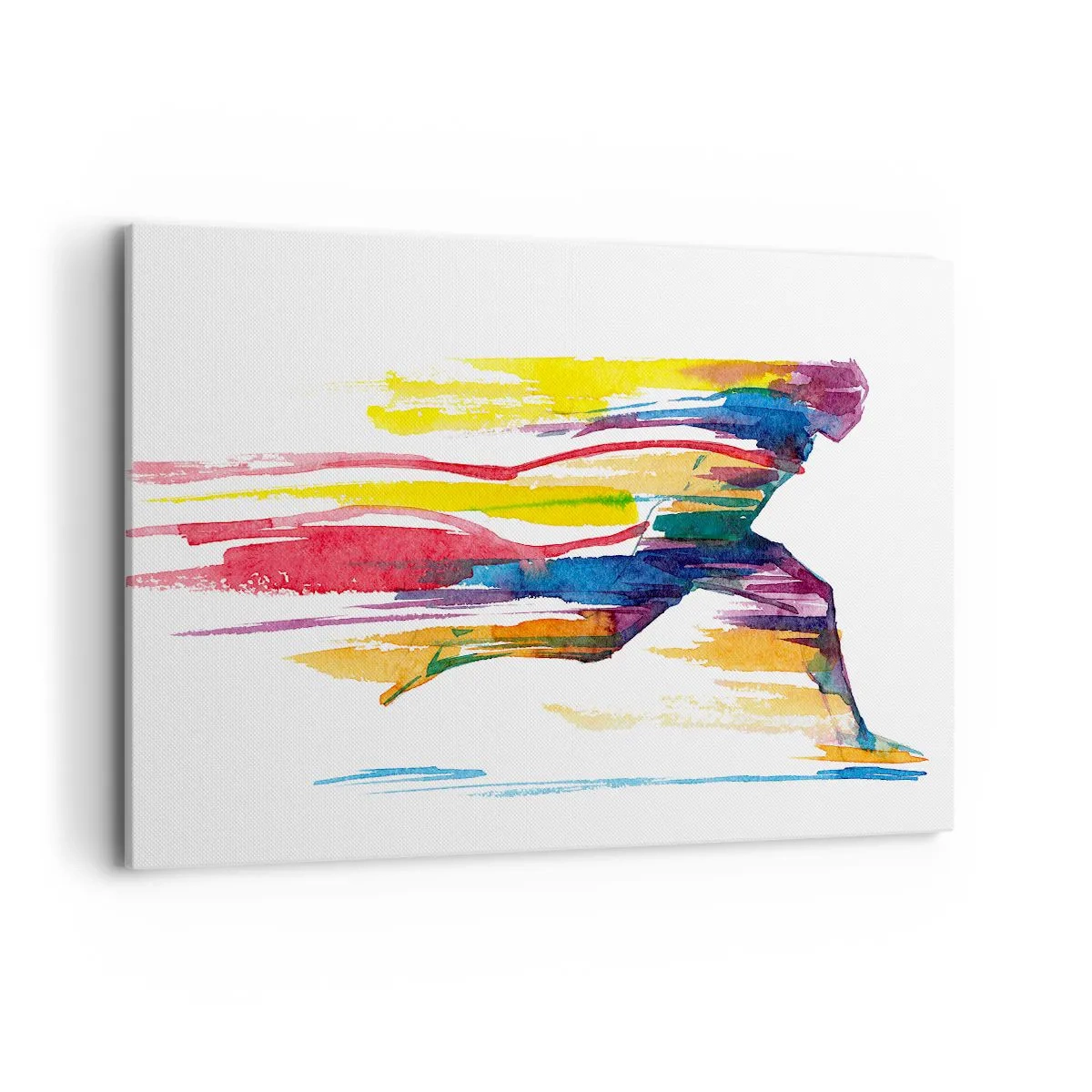 Tablou pe pânză - Alergând peste curcubeu - 100x70 cm