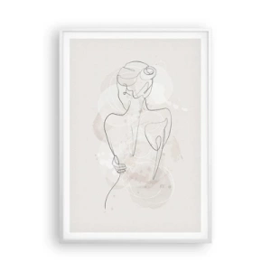 Poster în ramă albă - Ca un instrument sensibil - 70x100 cm