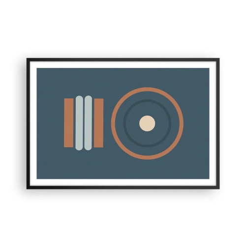 Poster în ramă neagră - Esența problemei - 91x61 cm