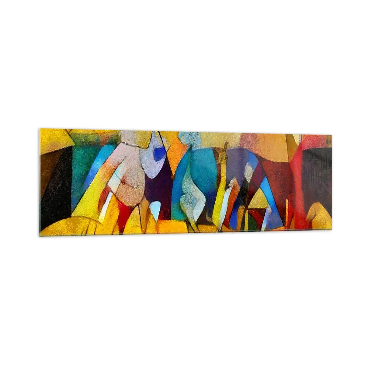 Tablou pe sticlă - Soare - viață - bucurie - 160x50 cm