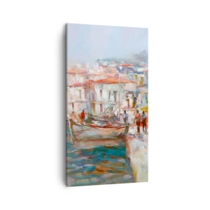 Tablou pe pânză - Vacanță pastelată - 45x80 cm