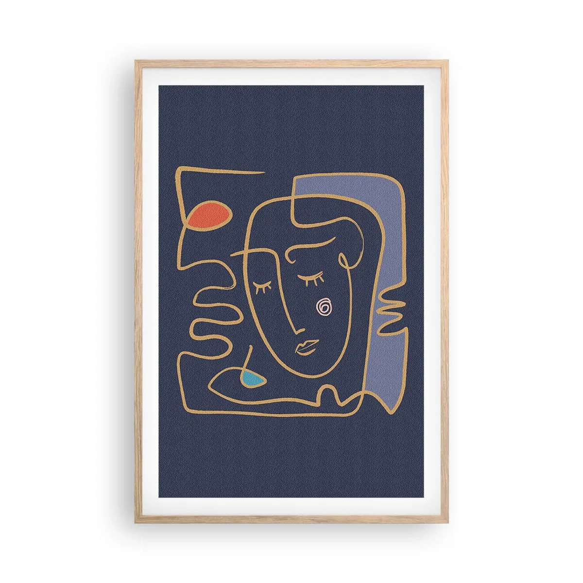 Poster în ramă de stejar deschis - În reverie - 61x91 cm