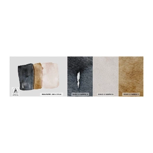 Mostră tapet Premium Sand - Compoziția culorilor pământului - Abstracția, Bucată, Minimalism - 100x30 cm