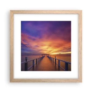 Poster în ramă de stejar deschis - Fără sfârșit - 30x30 cm