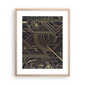 Poster în ramă de stejar deschis - Concepte, idei, planuri - 40x50 cm