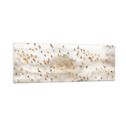 Tablou pe sticlă - A sosit timpul... - 90x30 cm