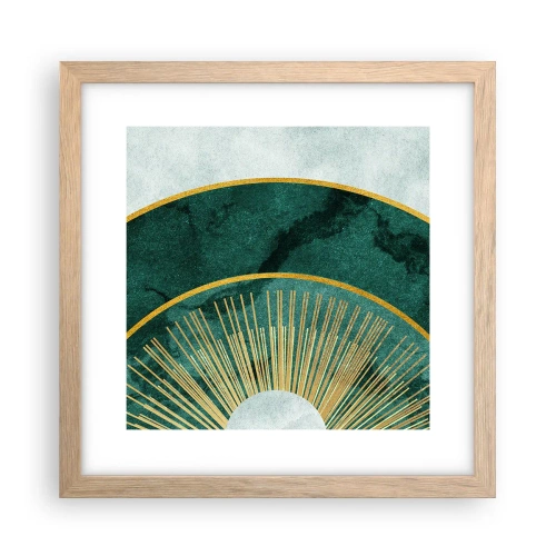 Poster în ramă de stejar deschis - Un alt sistem solar - 30x30 cm