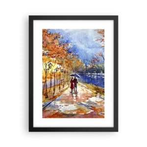 Poster în ramă neagră - Împreună până la limita de timp - 30x40 cm