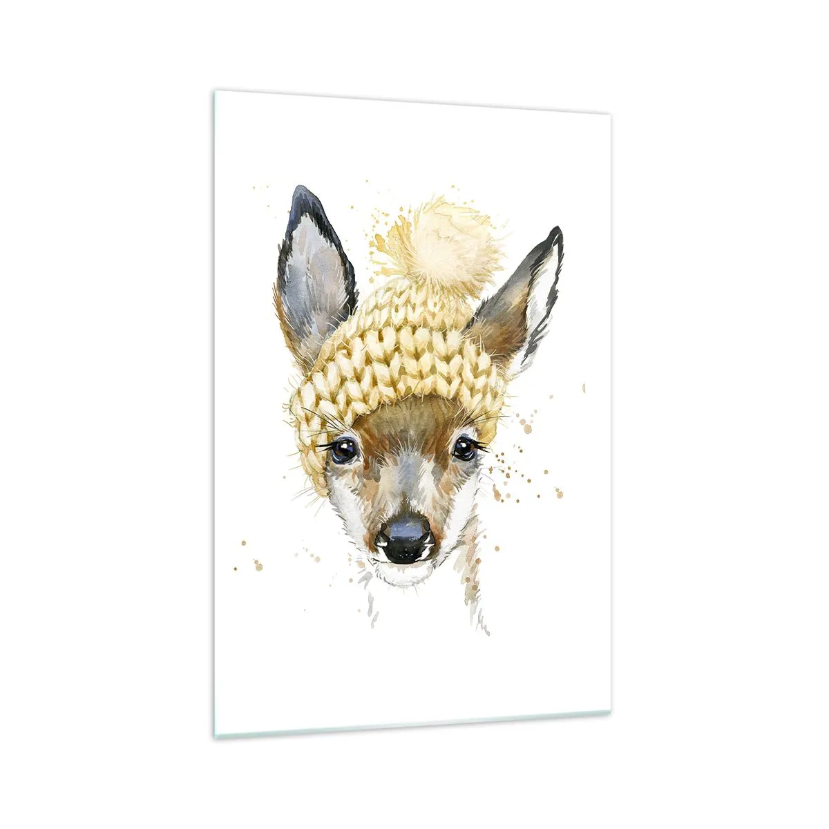 Tablou pe sticlă - Pentru iarnă într-o pădure înzăpezită - 70x100 cm