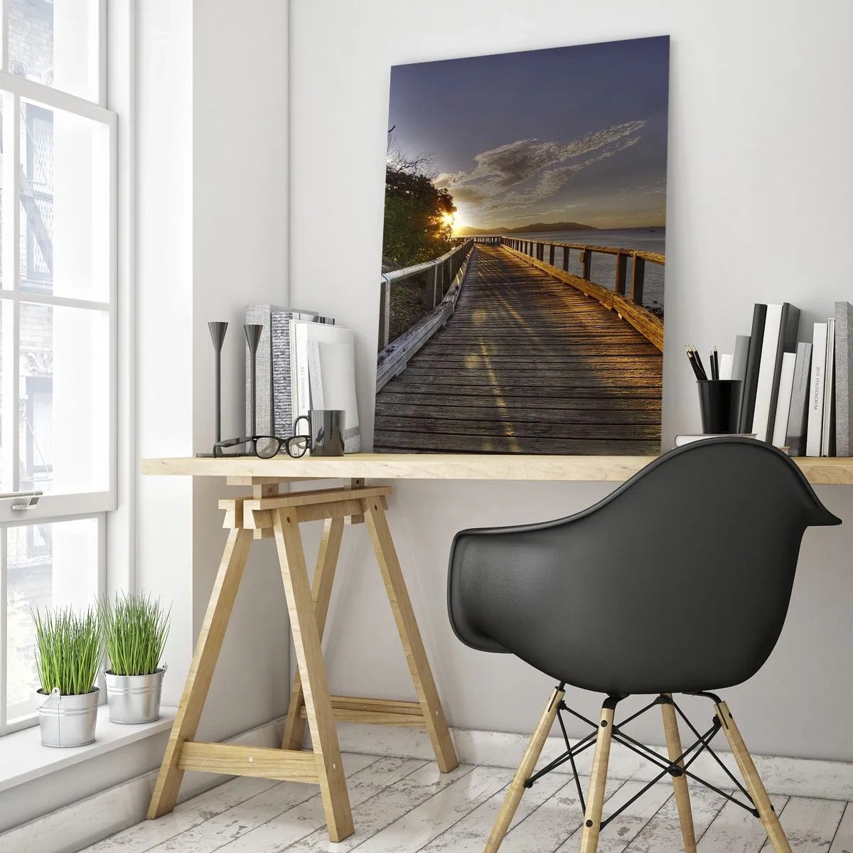 Tablou pe sticlă - Să mergem spre soare - 80x120 cm