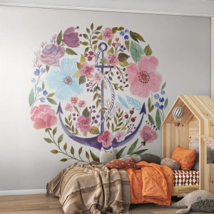 Tapet Autoadeziv Deluxe Sticker - Somnul bun al marinarului - Ancoră, Boho, Litoral - 100x70 cm