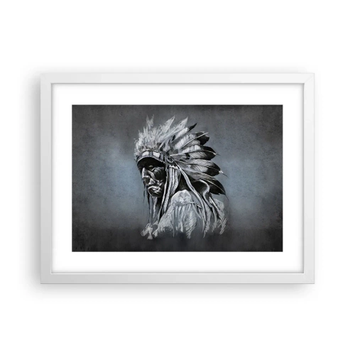 Poster în ramă albă - Înapoi la rădăcini - 40x30 cm