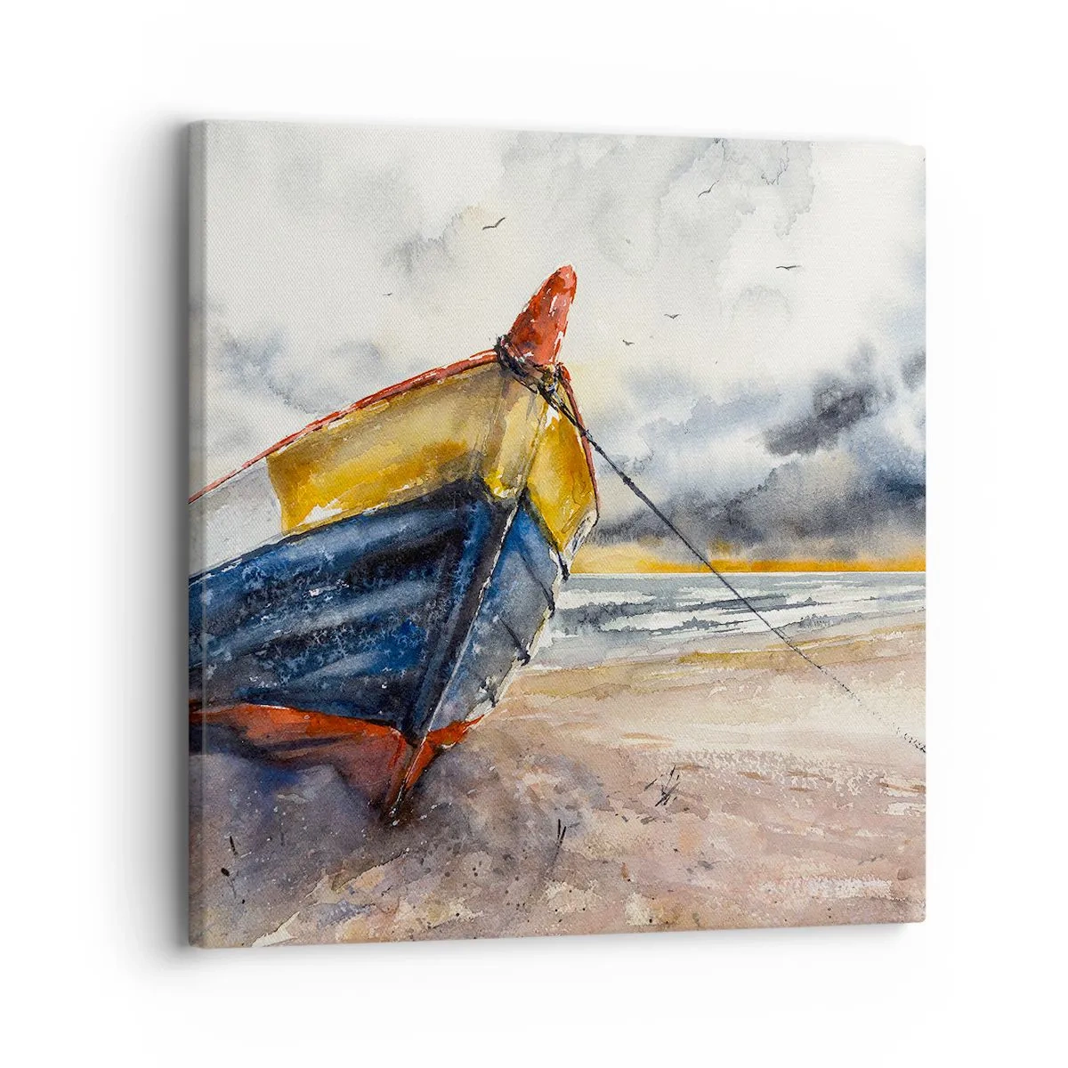 Tablou pe pânză - Se odihnește pe țărm - 30x30 cm