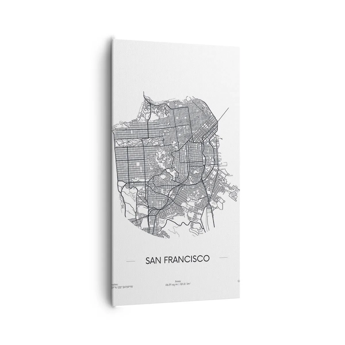 Tablou pe pânză - Anatomia San Francisco - 65x120 cm