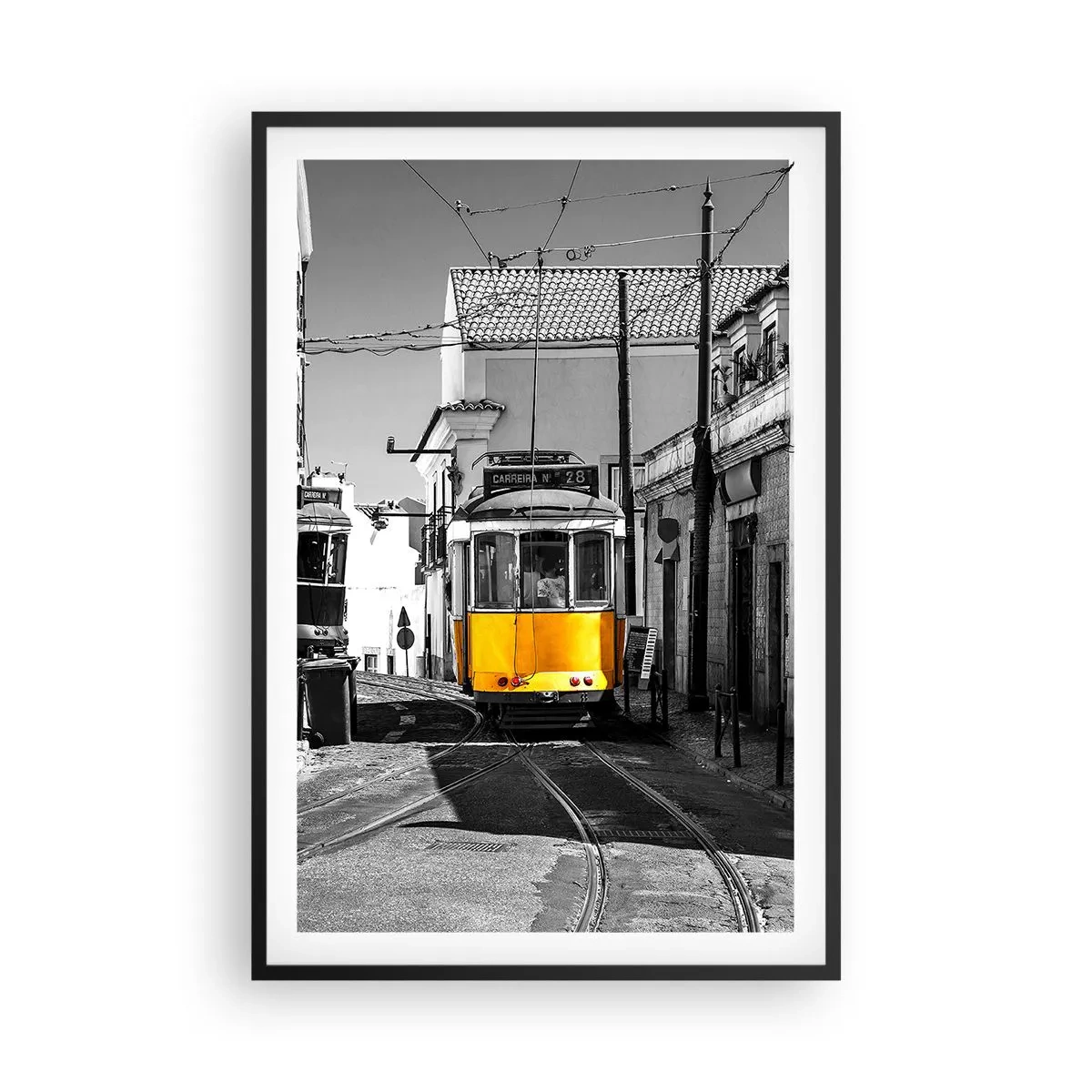 Poster în ramă neagră - Spiritul Lisabonei - 61x91 cm