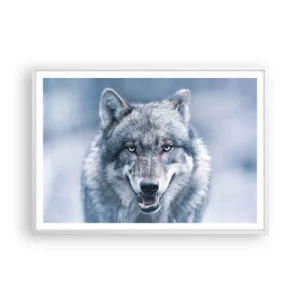 Poster în ramă albă - Accepți provocarea? - 100x70 cm