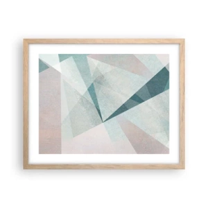 Poster în ramă de stejar deschis - Calm și totuși dinamic - 50x40 cm