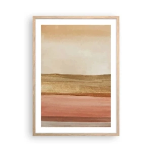 Poster în ramă de stejar deschis - Compoziție verticală - 50x70 cm