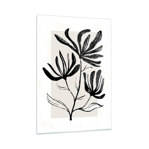 Tablou pe sticlă - Schiță pentru ierbar - 50x70 cm
