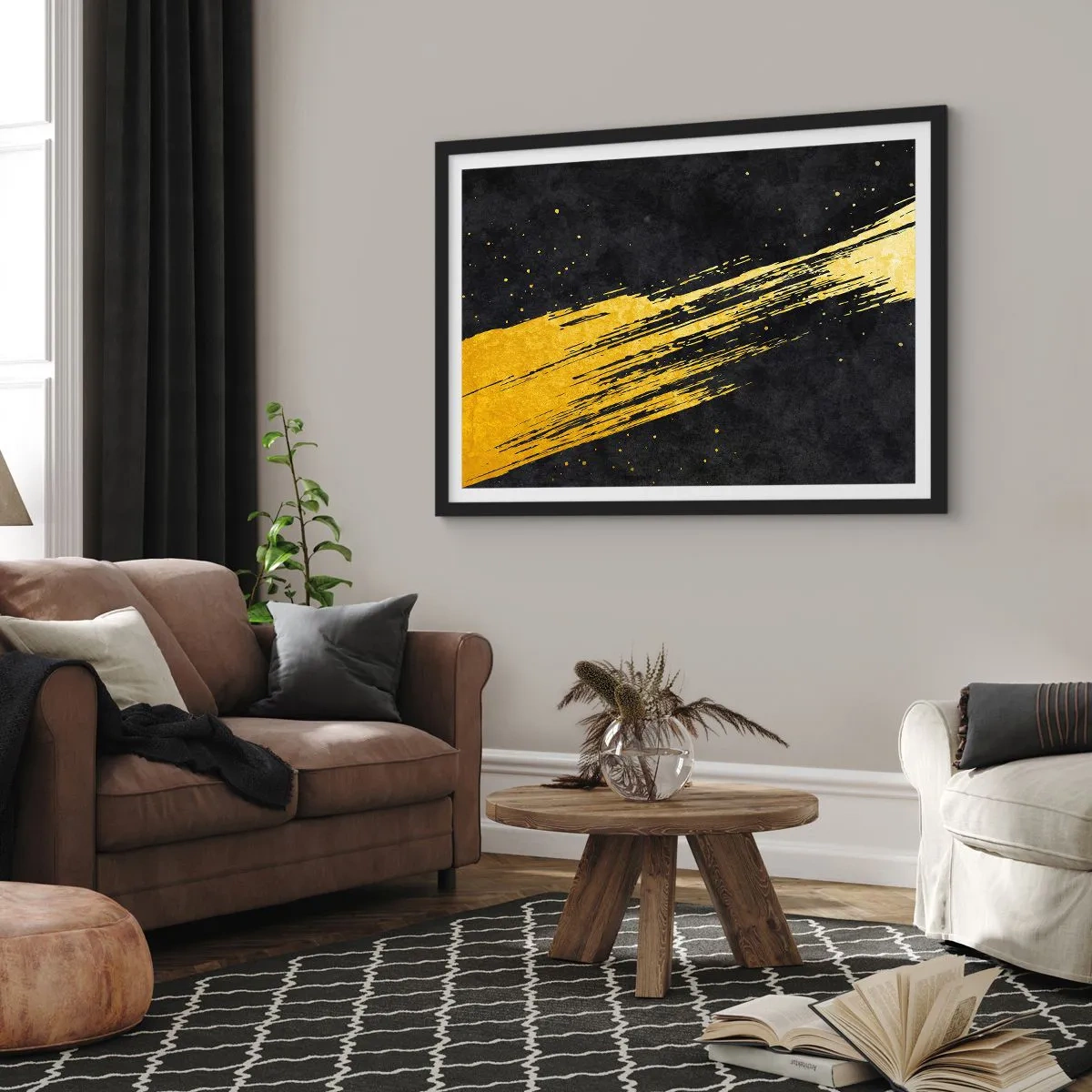 Poster în ramă neagră - Salt în hiperspațiu - 50x40 cm