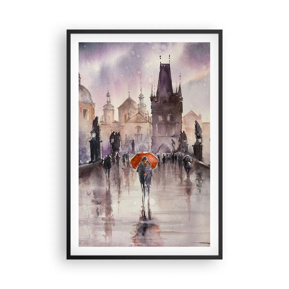 Poster în ramă neagră - Oamenii nu se schimbă - 61x91 cm