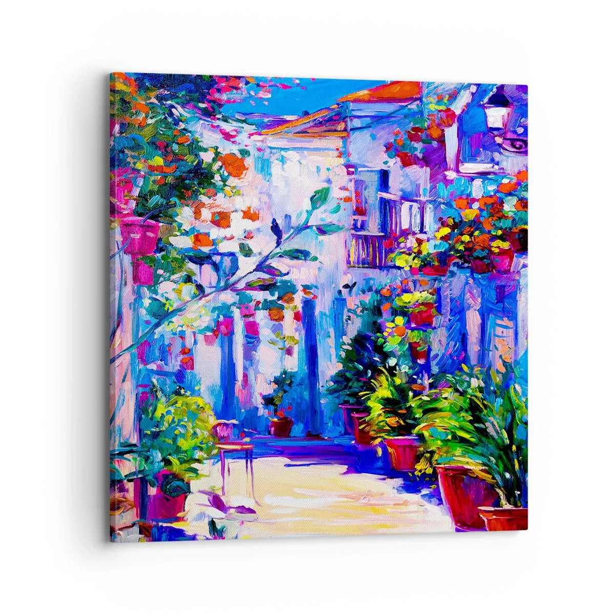Tablou pe pânză - Impresie - străduță italiană - 70x70 cm
