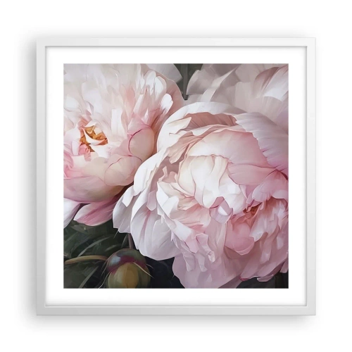 Poster în ramă albă - Oprit din înflorire - 50x50 cm
