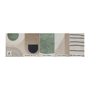 Mostră tapet Premium Canvas - Blândețea ovalului - Minimalism, Bucată, Abstracția - 100x30 cm