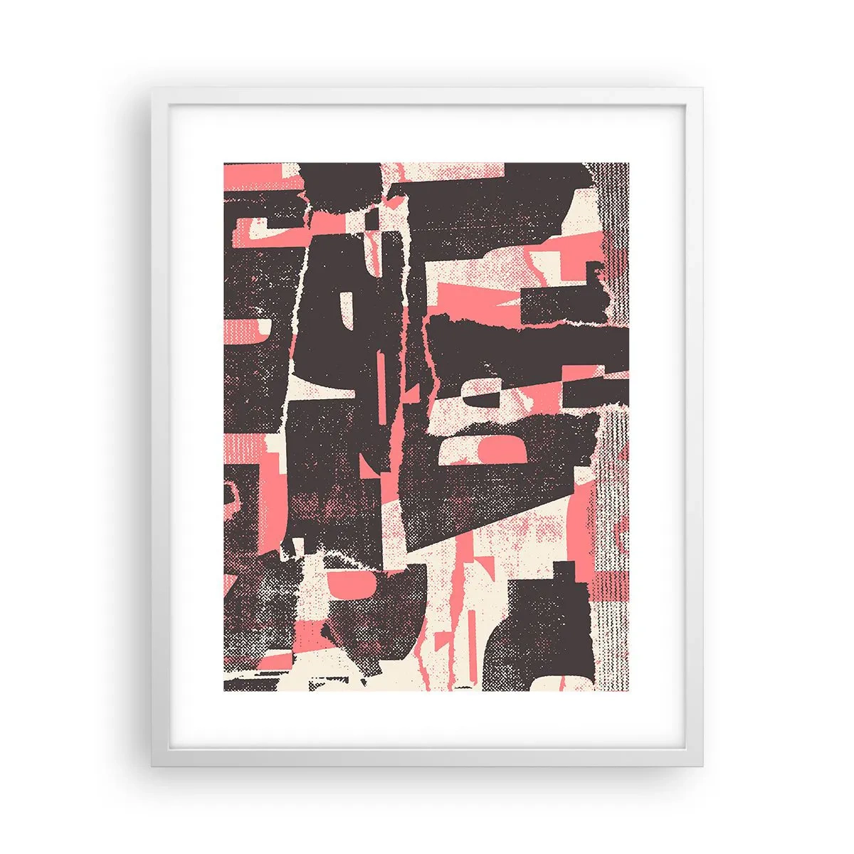 Poster în ramă albă - Toată această agitație - 40x50 cm