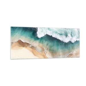 Tablou pe sticlă - Întâlnire eternă - 100x40 cm