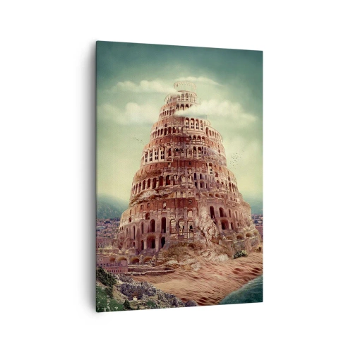 Tablou pe pânză - Turnul Babel - 70x100 cm