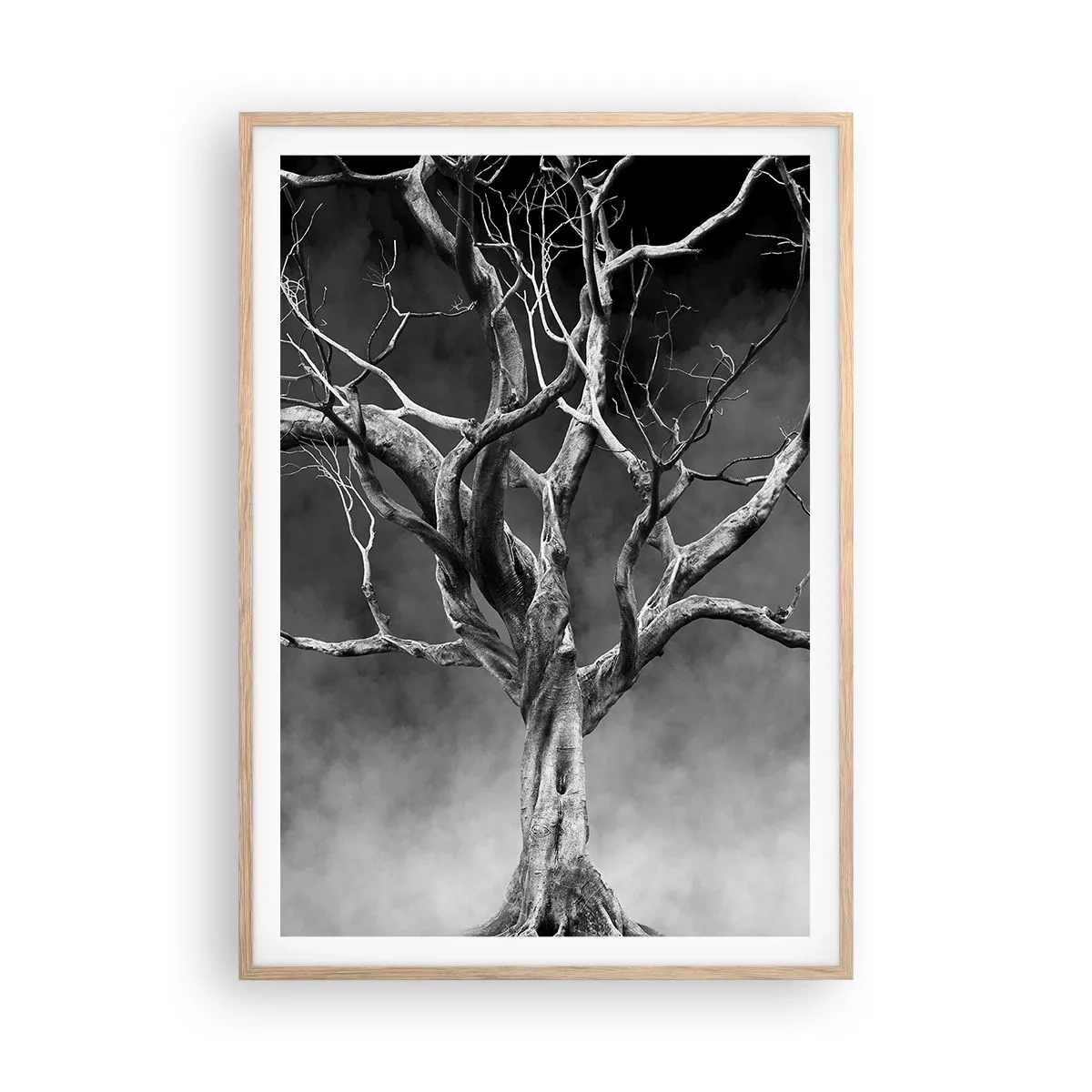 Poster în ramă de stejar deschis - Primare și sacre - 70x100 cm