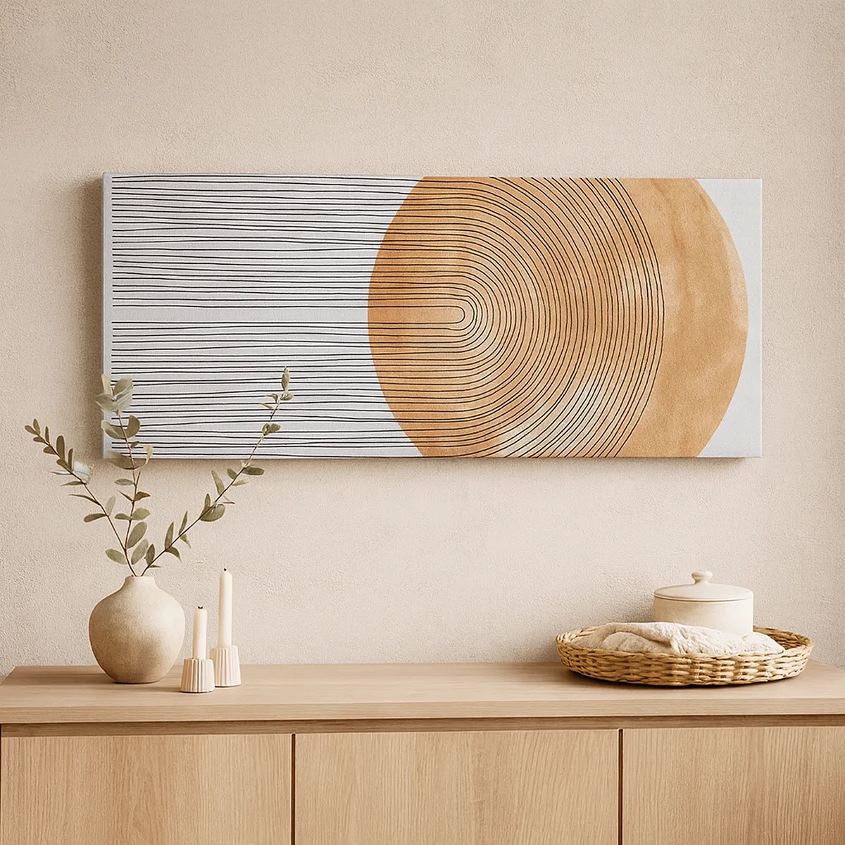 Tablou pe pânză - Compoziția solară - 30x30 cm