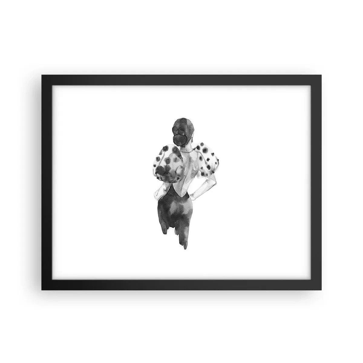 Poster în ramă neagră - A trecut chiar pe lângă noi - 40x30 cm