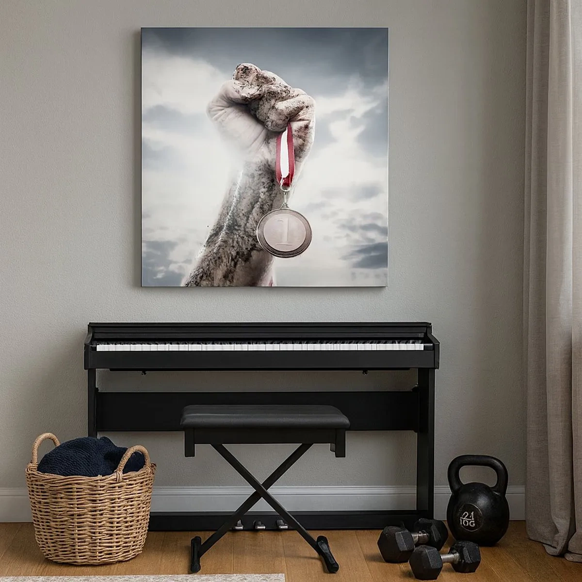 Tablou pe pânză - Per aspera ad astra - 30x30 cm