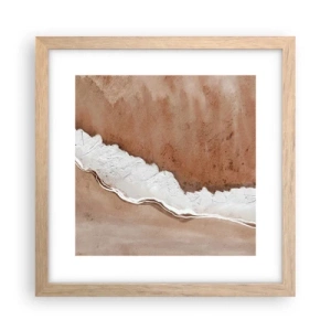 Poster în ramă de stejar deschis - În culorile pământului - 30x30 cm