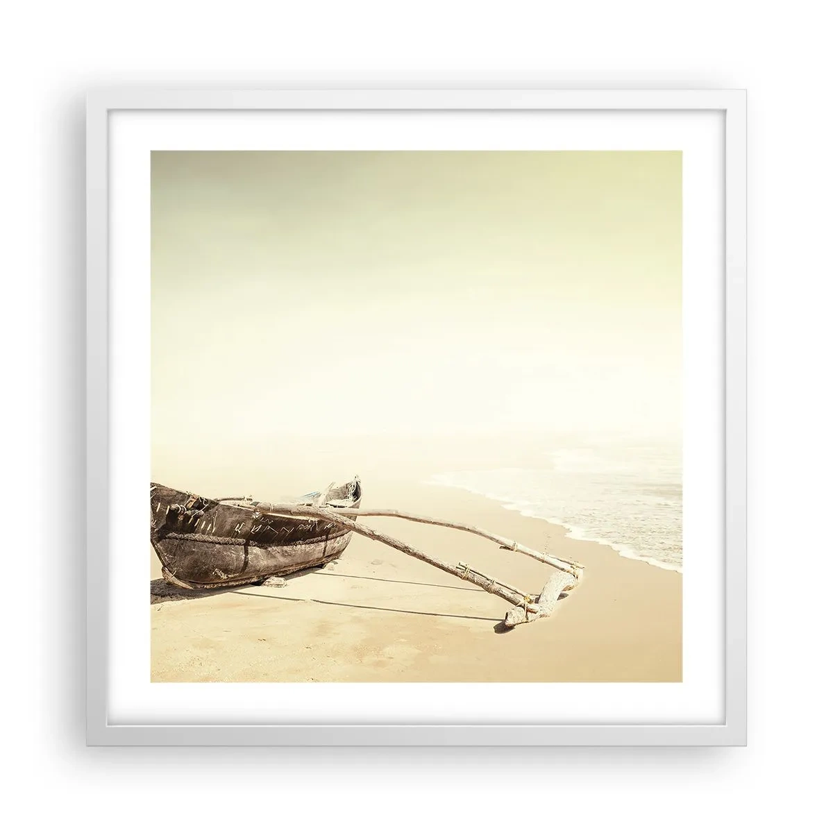 Poster în ramă albă - O amintire din Mările Sudului - 50x50 cm