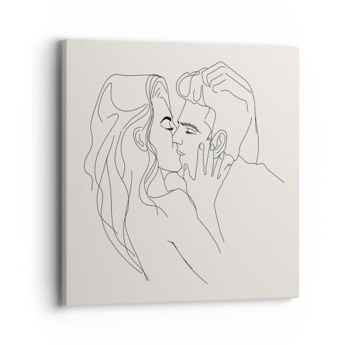 Tablou pe pânză - Încurcați în sentimente - 40x40 cm