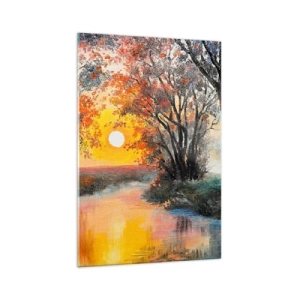 Tablou pe sticlă - Atmosferă de toamnă - 70x100 cm