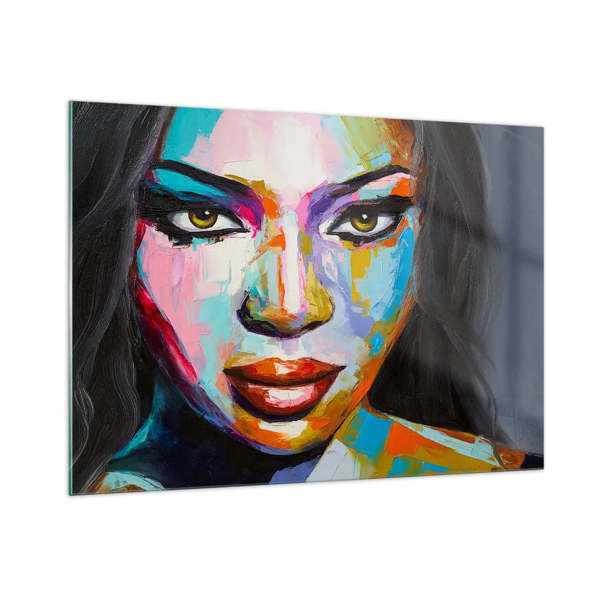 Tablou pe sticlă - Nu-ți poți lua ochii de la - 100x70 cm