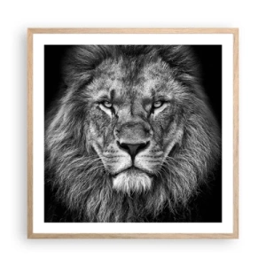 Poster în ramă de stejar deschis - În ținuta de încoronare - 60x60 cm