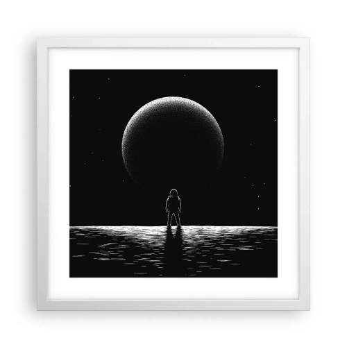 Poster în ramă albă - Față în față - 40x40 cm