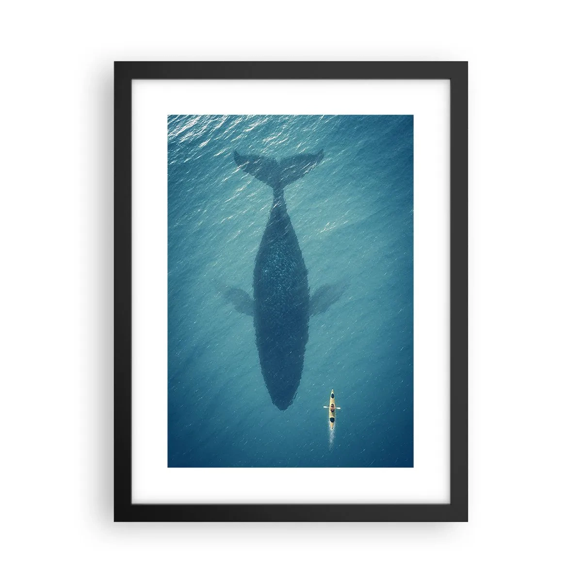 Poster în ramă neagră - Întâlnire pe ocean - 30x40 cm