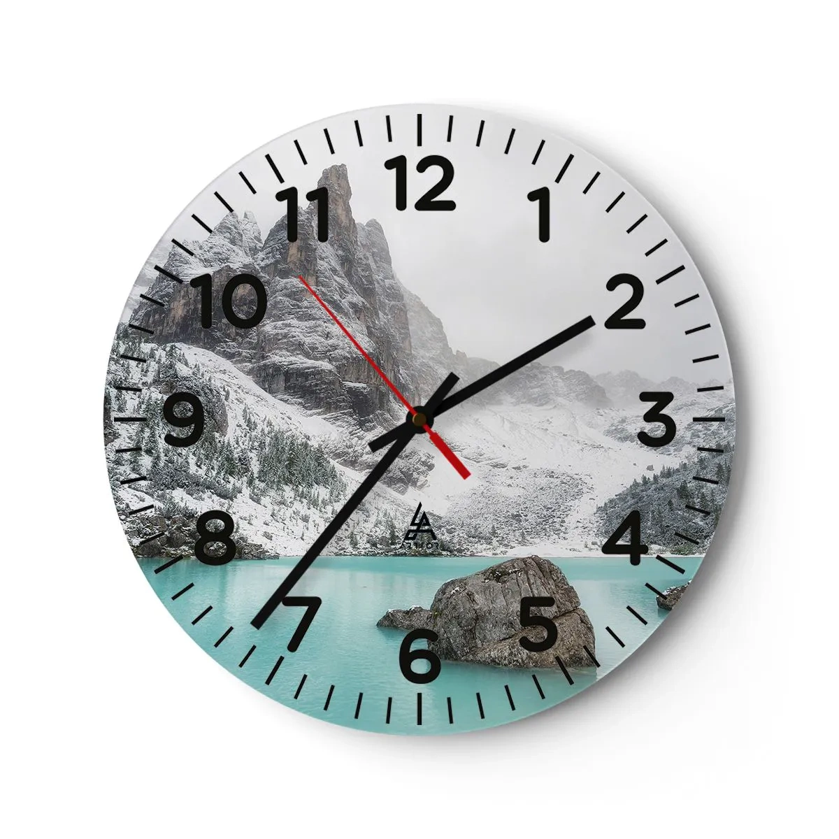 Ceas de perete - Ceas pe sticlă - De veghe - 40x40 cm