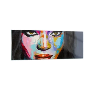 Tablou pe sticlă - Nu-ți poți lua ochii de la - 140x50 cm