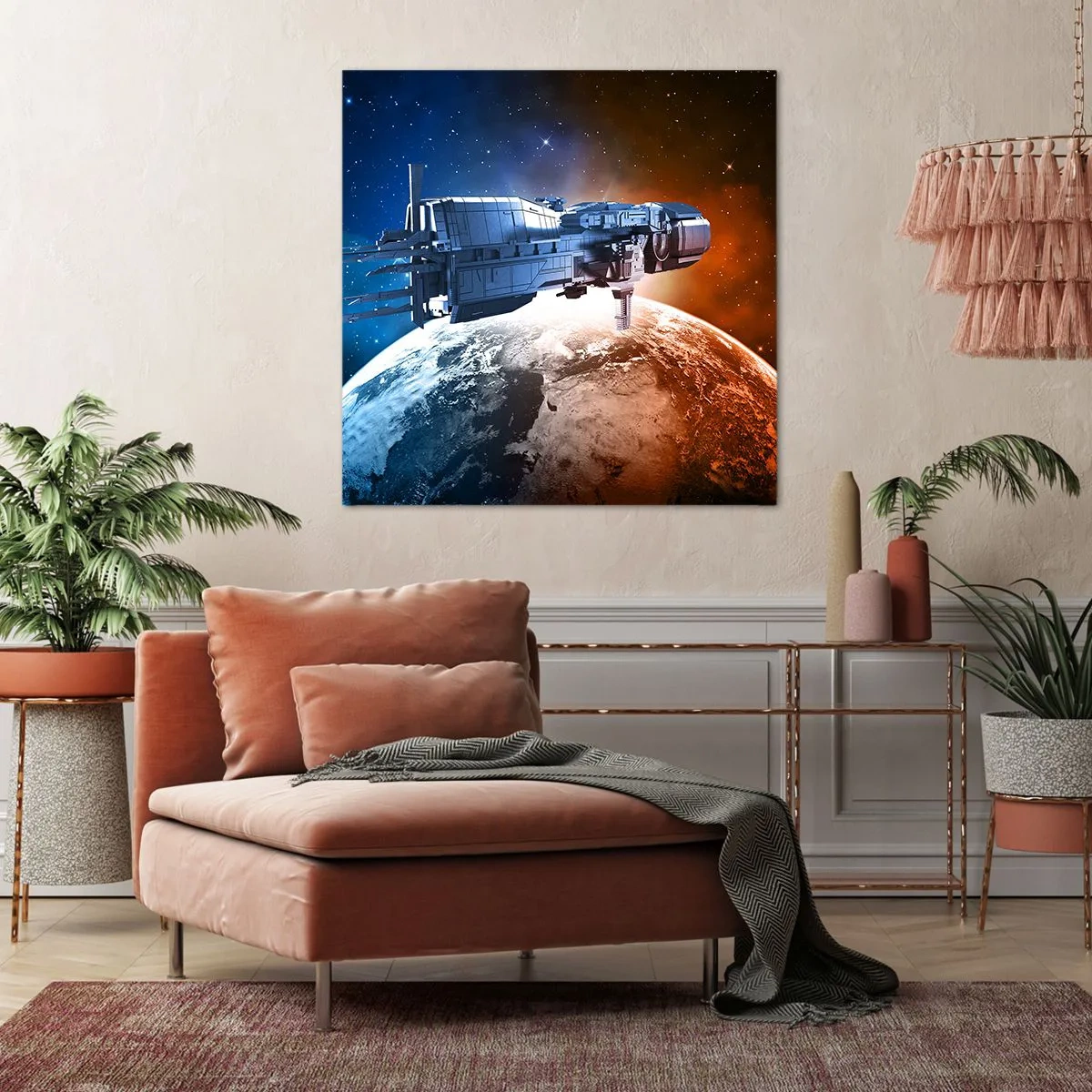 Tablou pe pânză - Observator atent - 70x70 cm