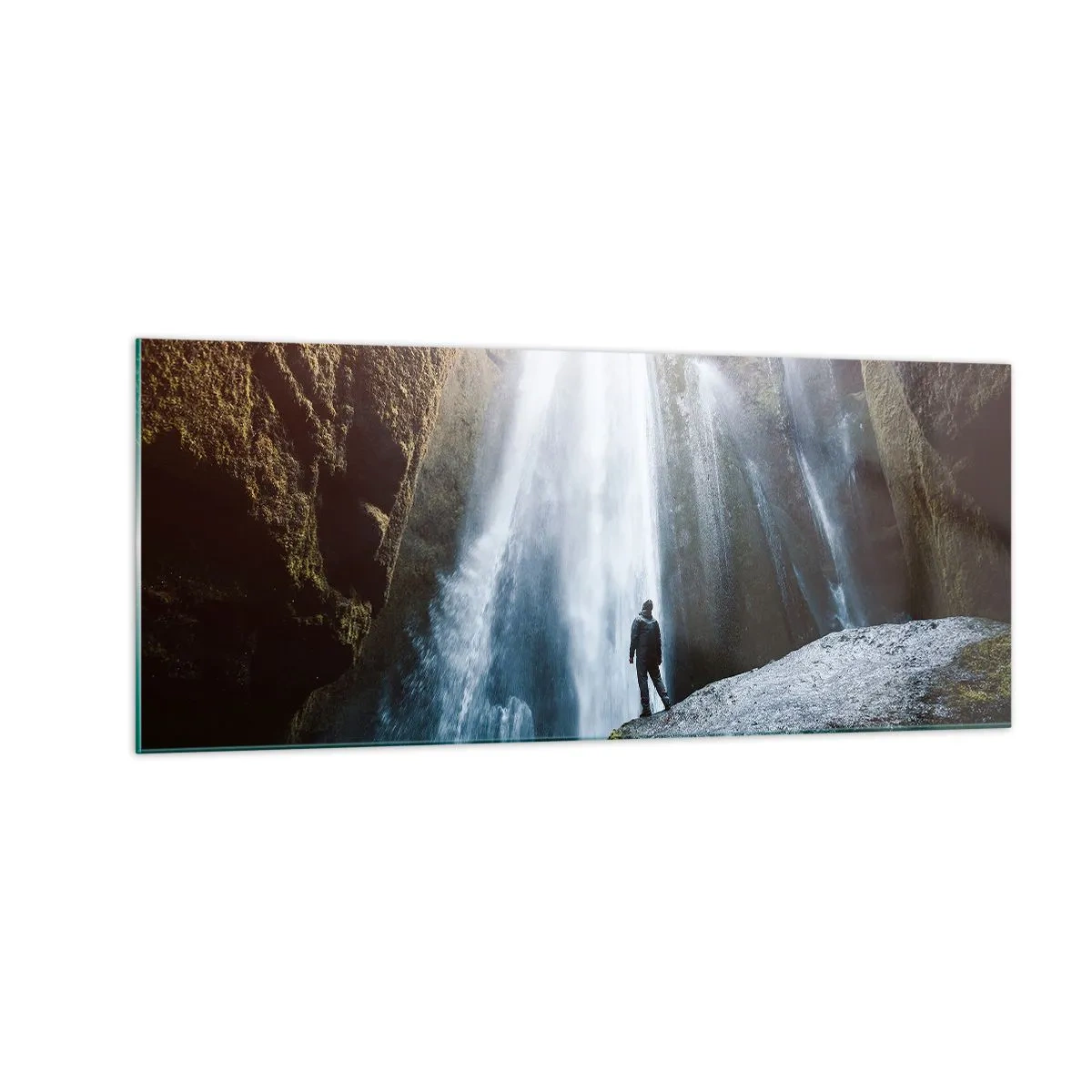 Tablou pe sticlă - Restabilirea proporțiilor - 100x40 cm